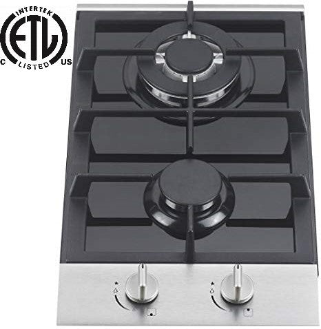 Ramblewood 2 burner gas cooktop(Natural Gas), GC2-48N, ETL Safety Certified